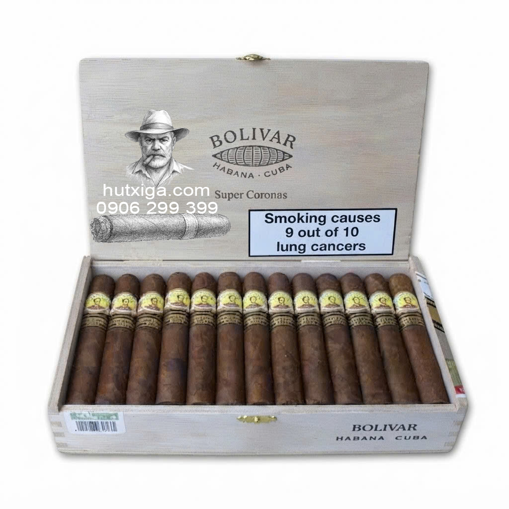 Xì gà Bolivar Super Coronas hộp 25 điếu ảnh 5