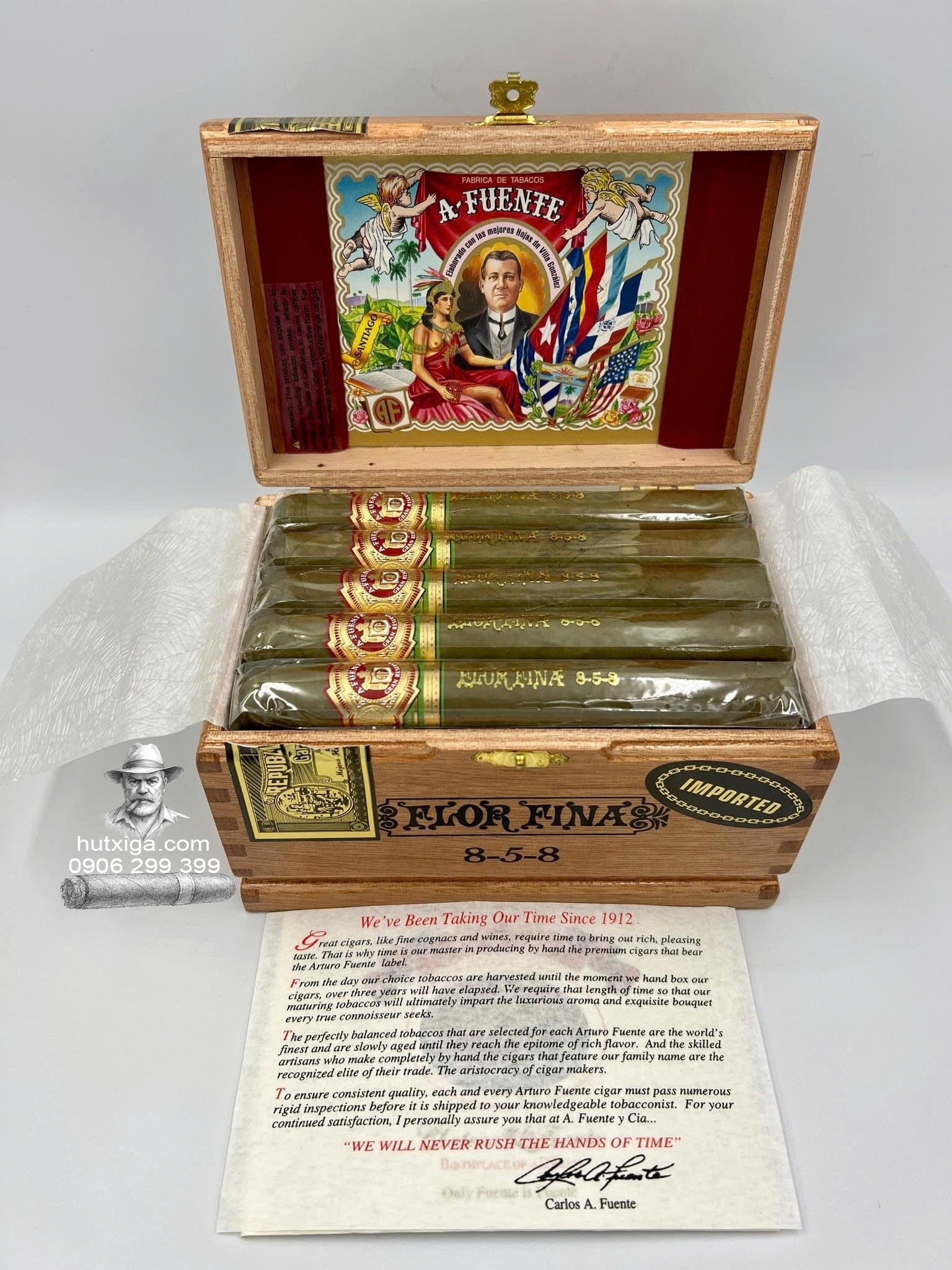 Xì gà Arturo Fuente Gran Reserva Flor Fina 8-5-8 Natural ảnh 1