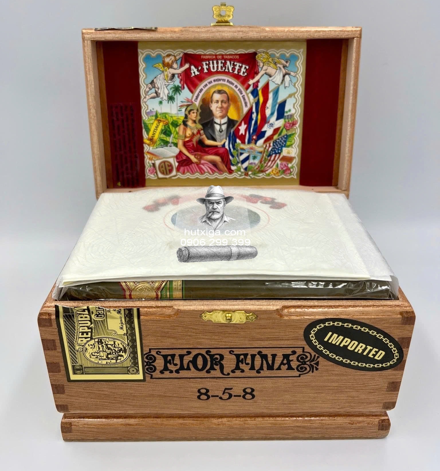 Xì gà Arturo Fuente Gran Reserva Flor Fina 8-5-8 Natural ảnh 3