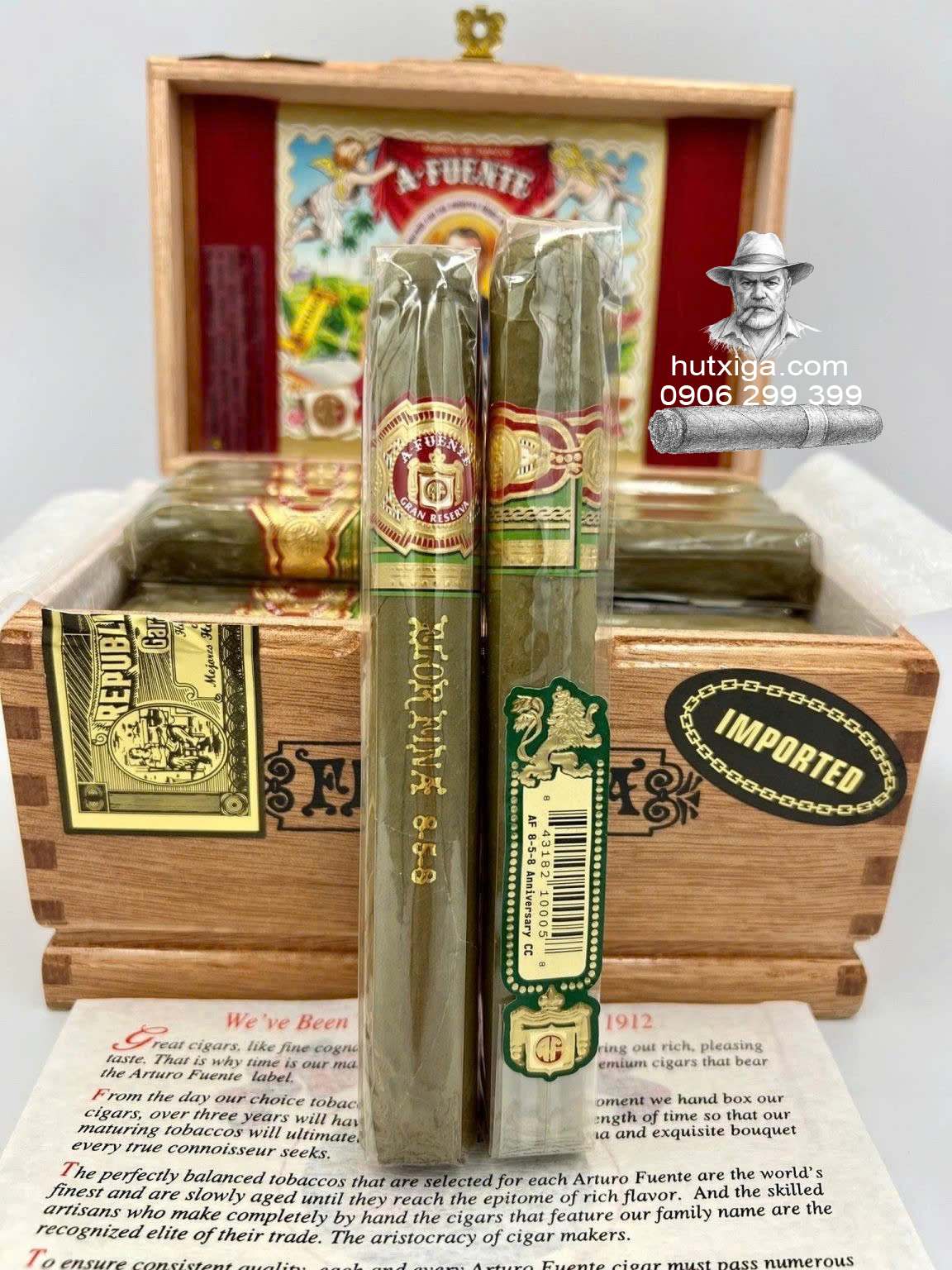 Xì gà Arturo Fuente Gran Reserva Flor Fina 8-5-8 Natural ảnh 5