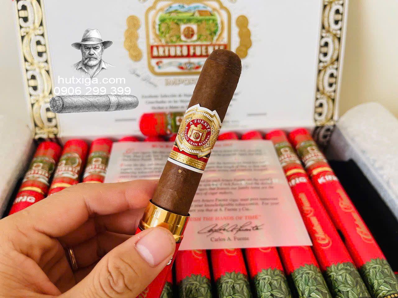 Xì gà Arturo Fuente Chateau Fuente King T Rosado Sun Grown ảnh 1