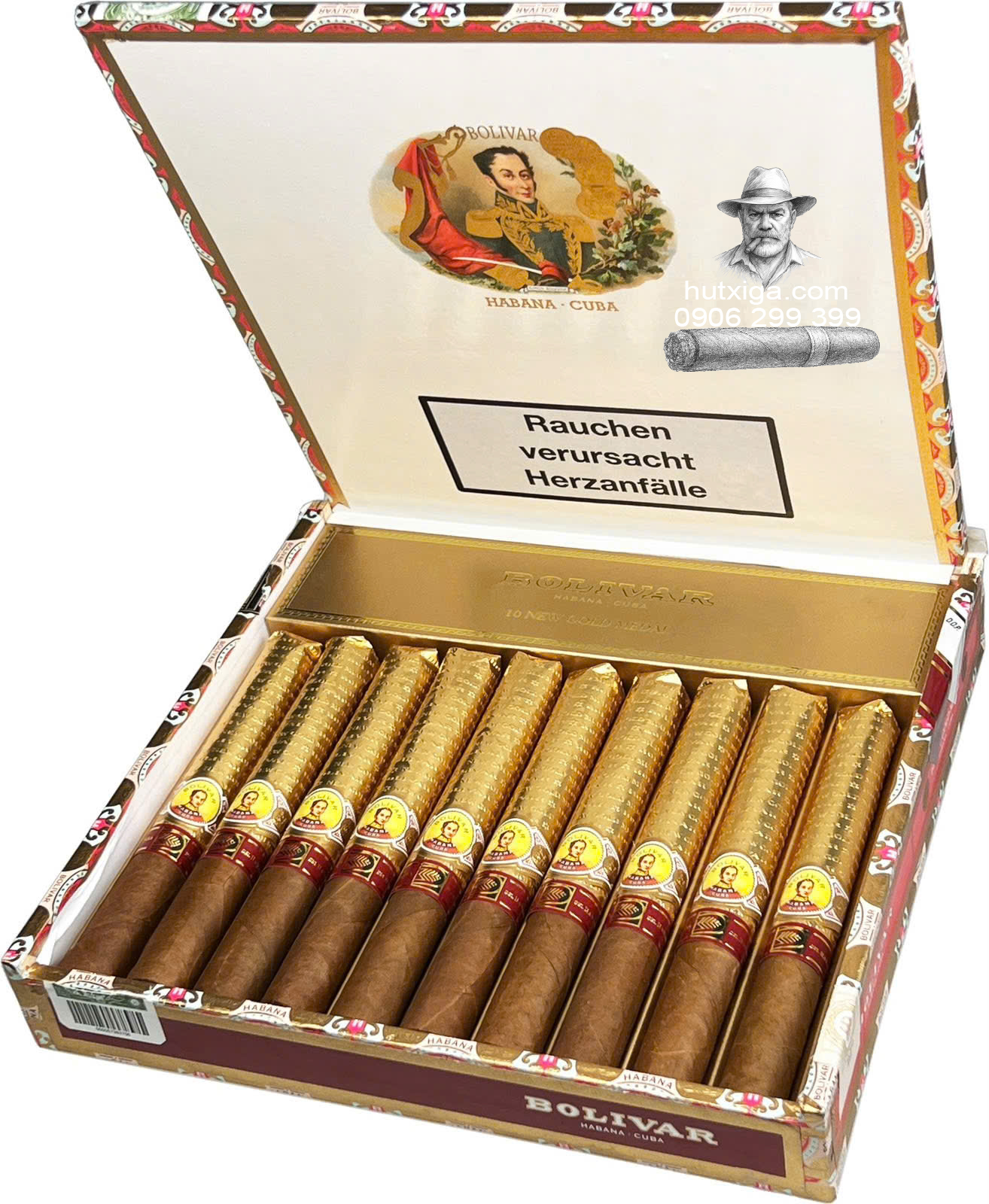 Xì gà Bolivar New Gold Medal LCDH hộp 10 điếu ảnh 6