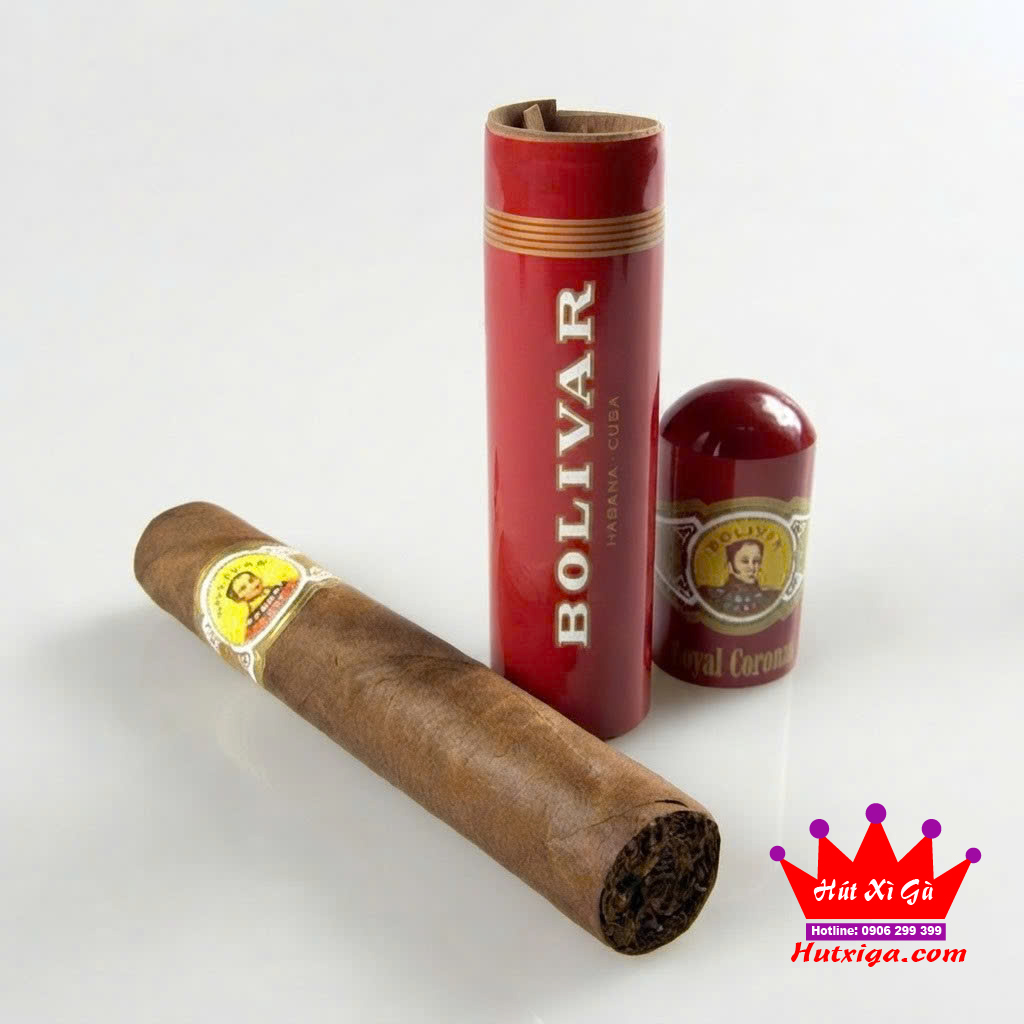 Xì gà Bolivar Royal Coronas Tubos hộp 10 điếu ảnh 4