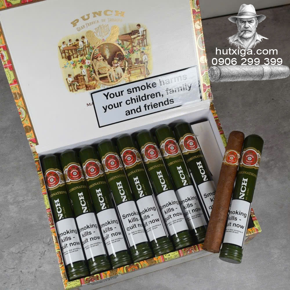 Xì gà Punch Coronations tubos hộp 25 điếu ảnh 5